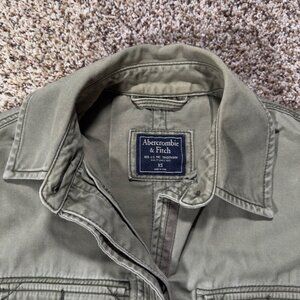 Abercrombie & Fitch Women’s XS Green Military Field Jacket